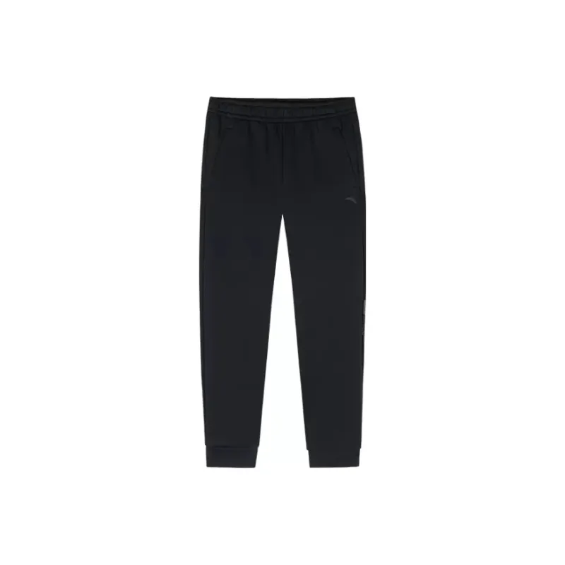 Anta All weather Knitted Sweatpants Men's Basic Black-0