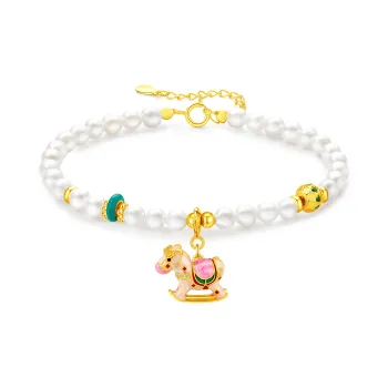 Lao Feng Xiang Pearl Bracelets Women's