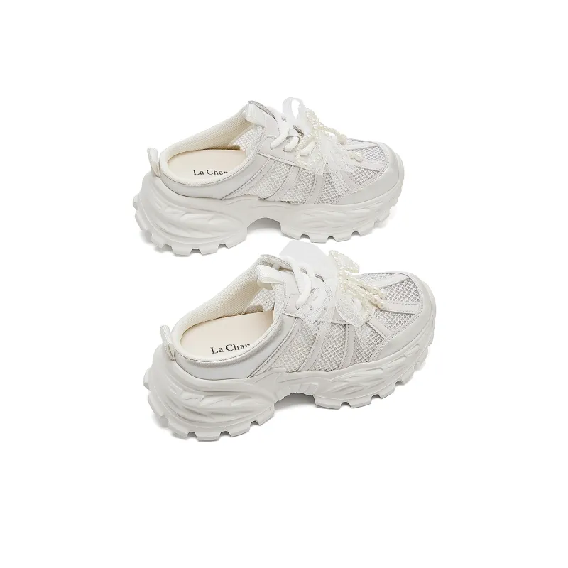 La Chapelle EVA Closed Toe Slippers Women's White-1