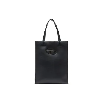 DIESEL Polyurethane Tote Bag, Shopping Bag, Handbag Regular Women's Black