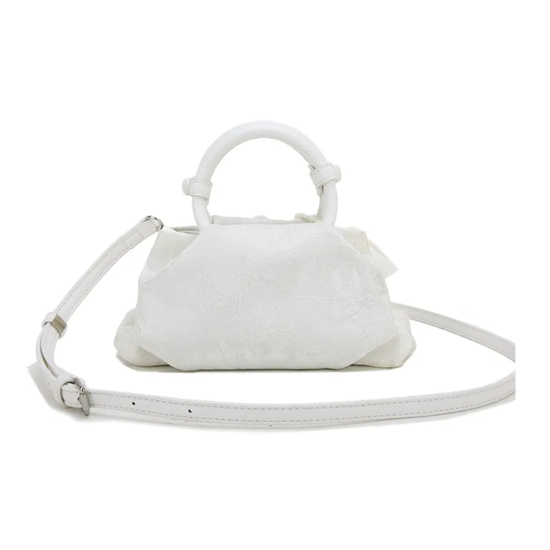 Carit&Koty PU Handbag Women's White Embroidery-2