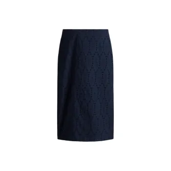 H&M Casual Long Skirts Women's Marine Blue