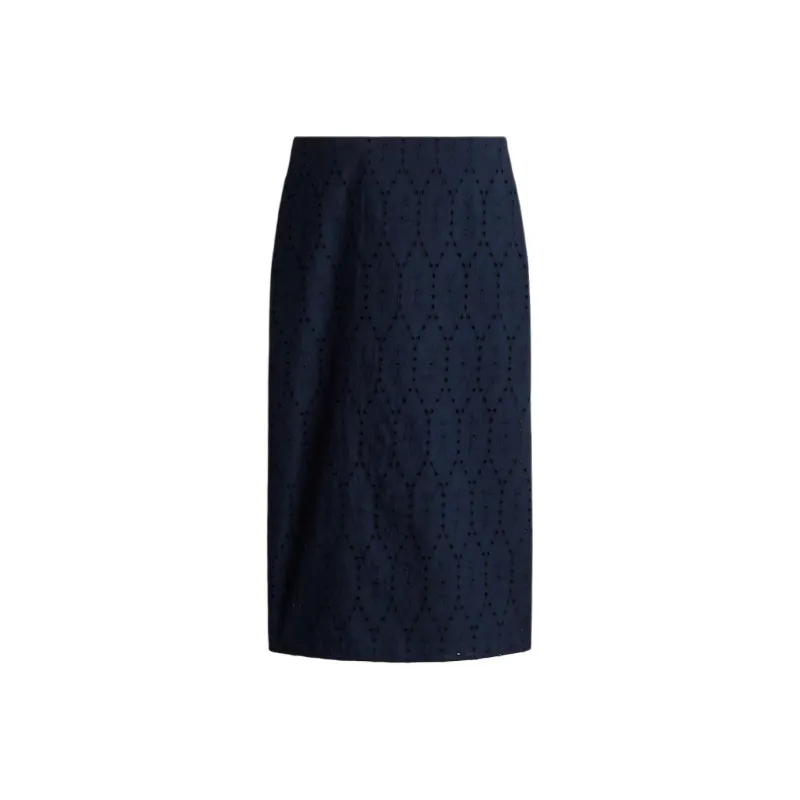 H&M Casual Long Skirts Women's Marine Blue-0