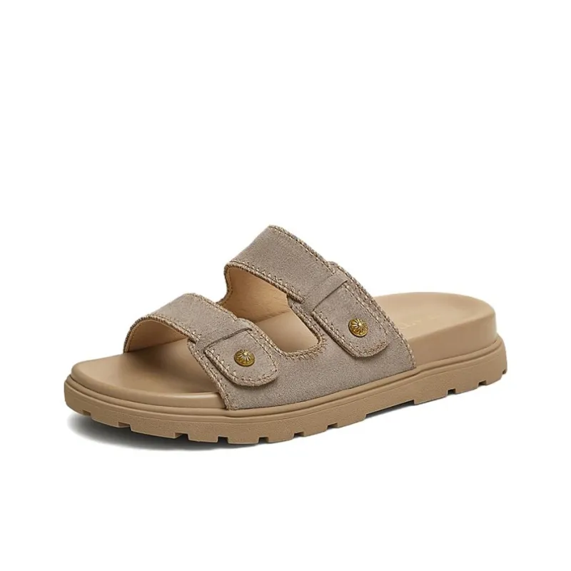 TATA Leather Patchwork Quiet Slide Slippers Women's-1