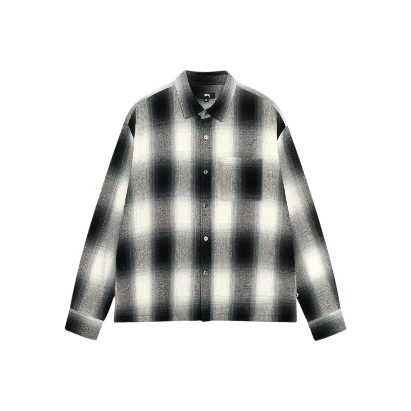 Stussy Loose Weave Plaid Shirt-0
