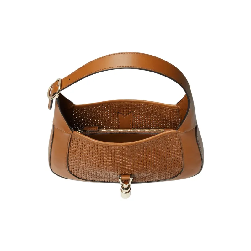 GUCCI Jackie 1961 Leather Handbag, Shoulder Bag Medium Size Women's Brown-5