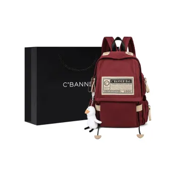 C°BANNER Fabric Backpack Tubas Unisex Red/Black