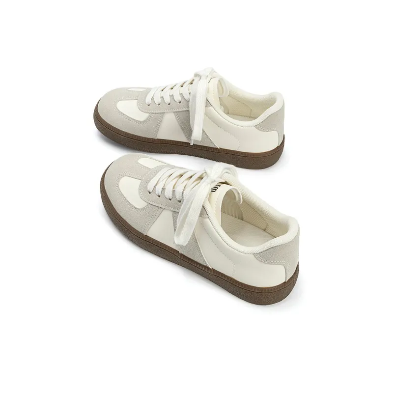 EXULL Q Cushioning, Lightweight, Breathable Low Top Skateboard Shoes Women's Beige-4