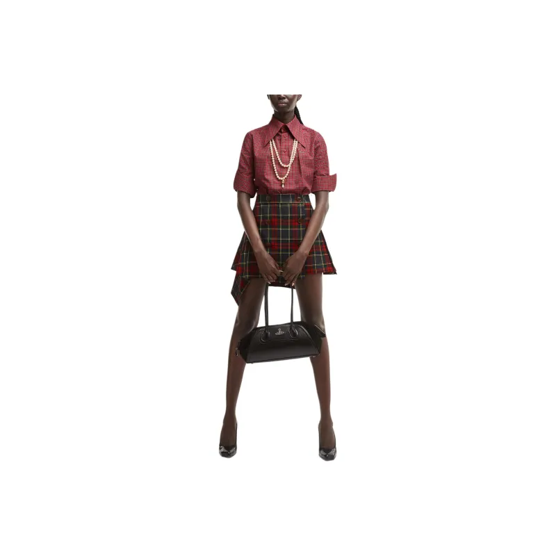 Vivienne Westwood SS25 Casual Short Skirts Women's Red-2