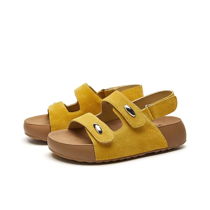 ST&SAT Beach Sandals Women's Ecru, Yellow-5