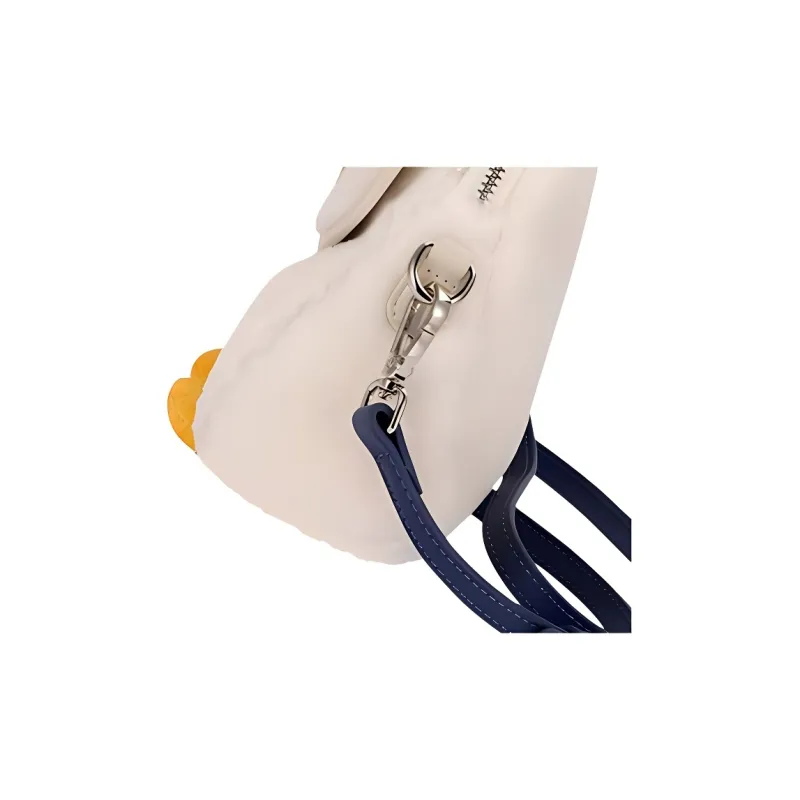 AJIDOU Disney, Collaboration Fabric Shoulder Bag, Crossbody Bag Small Size Women's Ivory White & Yellow-4