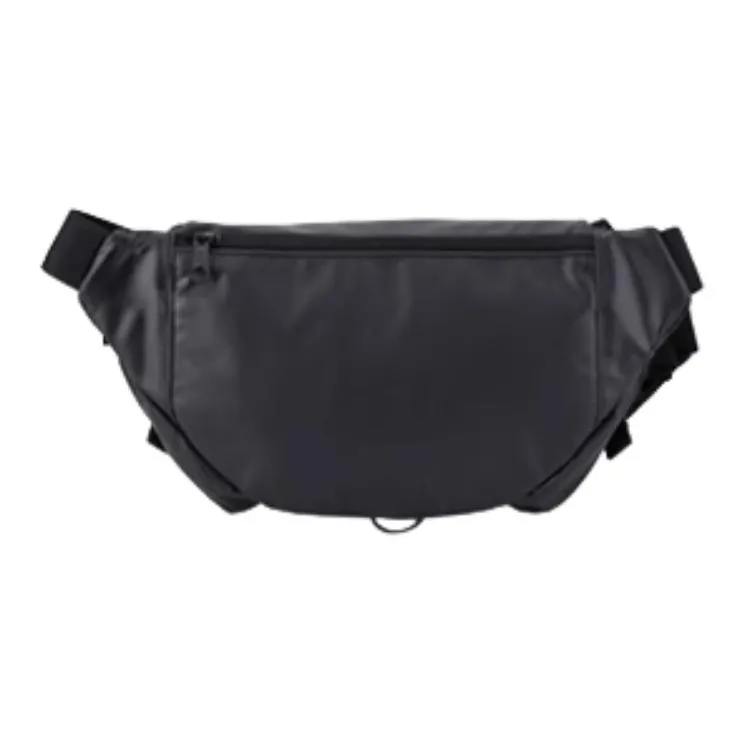 CAT PVC Crossbody Fanny Pack Medium Size Men's Black-4