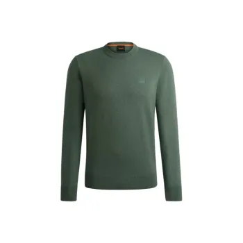 HUGO BOSS Kanovano Logo Patch Knitted Jumper