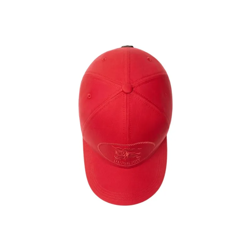 Burberry Cotton Baseball Caps Men's Red-1