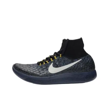 Nike LunarEpic Flyknit High Top Running Shoes Unisex Black