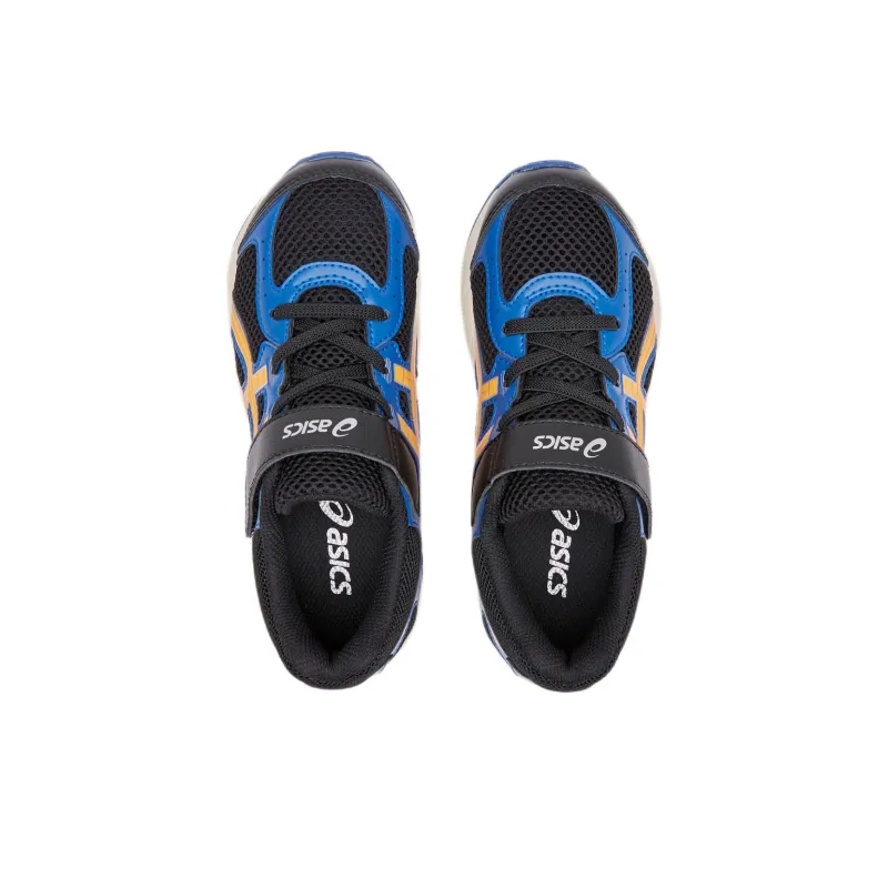 Asics RUNNING KIDS Cushioning Rebound Breathable Low Top Running Shoes Black Blue Kids'-2