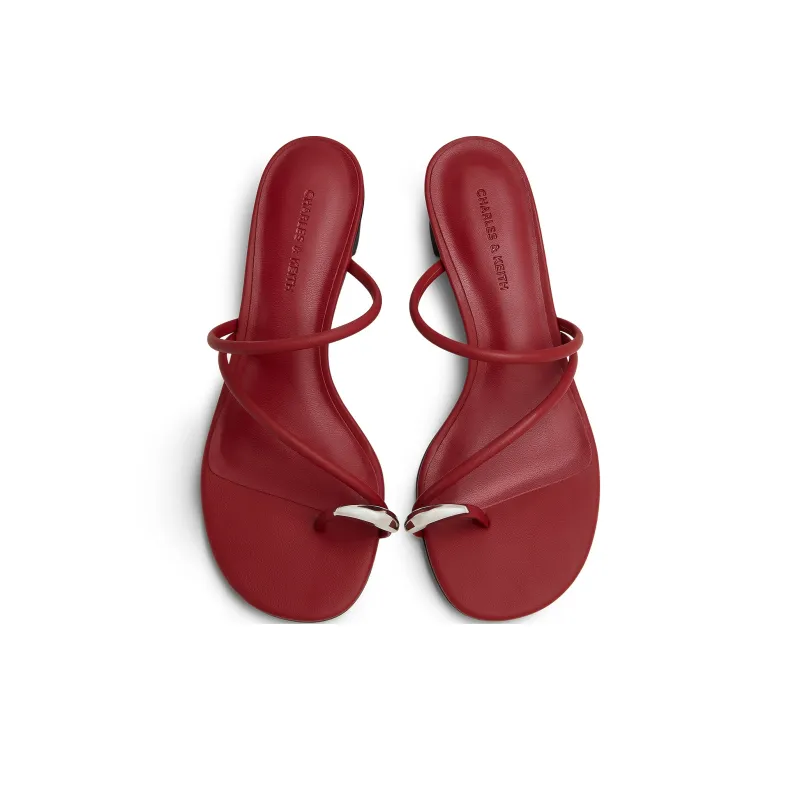CHARLES&KEITH Composite Sole Slide Slippers 5cm Women's-8