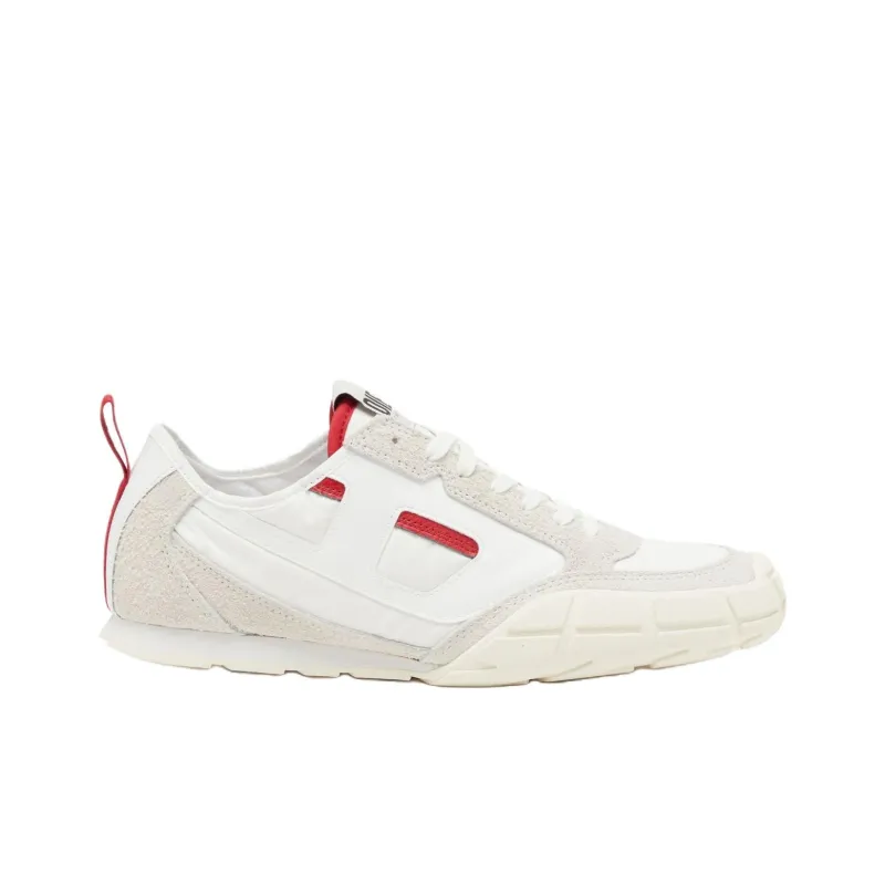 DIESEL S Pagodha Low Top Casual Shoes Men's White Red-1