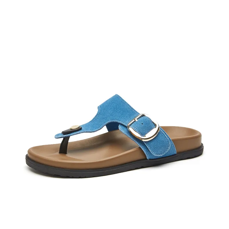JOSINY Quiet Odor Resistant Slip Resistant Quick Dry Flip Flops Women's-1