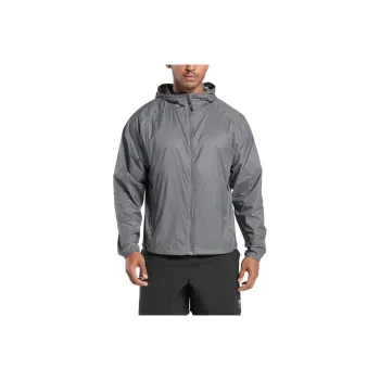 GYMSHARK Bude Packaway Shell Jacket Men's Silver