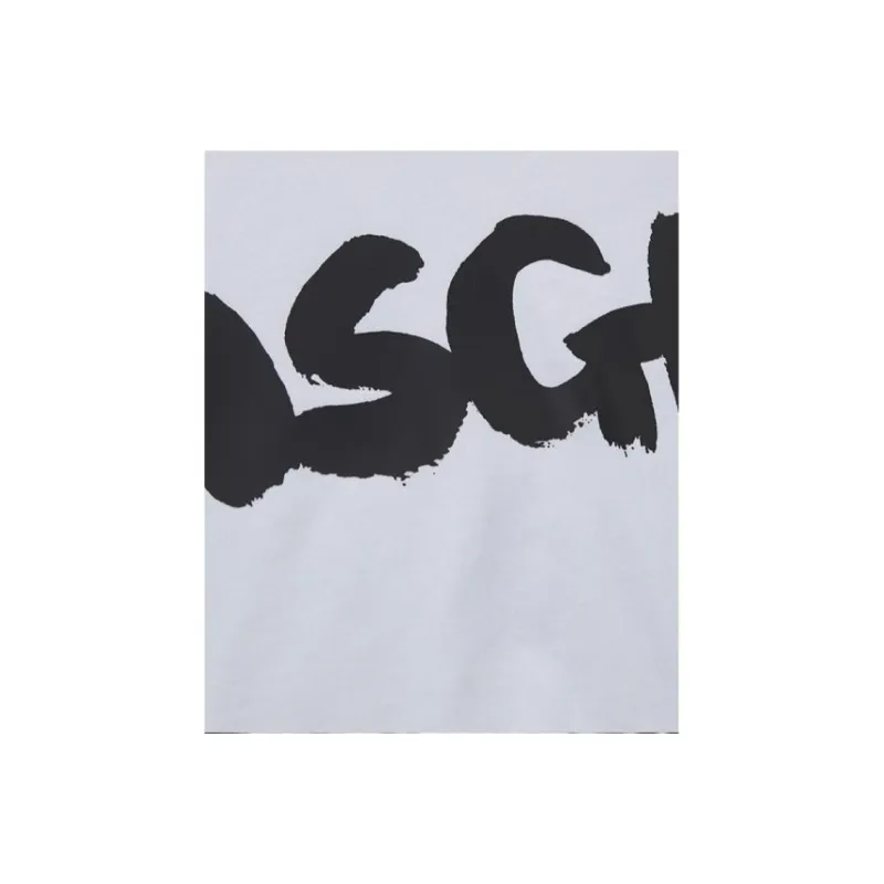 MSGM SS24 Drop Shoulder Sleeve T Shirt Women's White-3