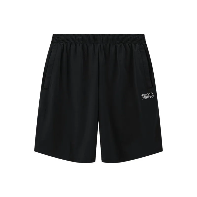Erke Variety Training Collection Casual Shorts Men's Jet Black-0