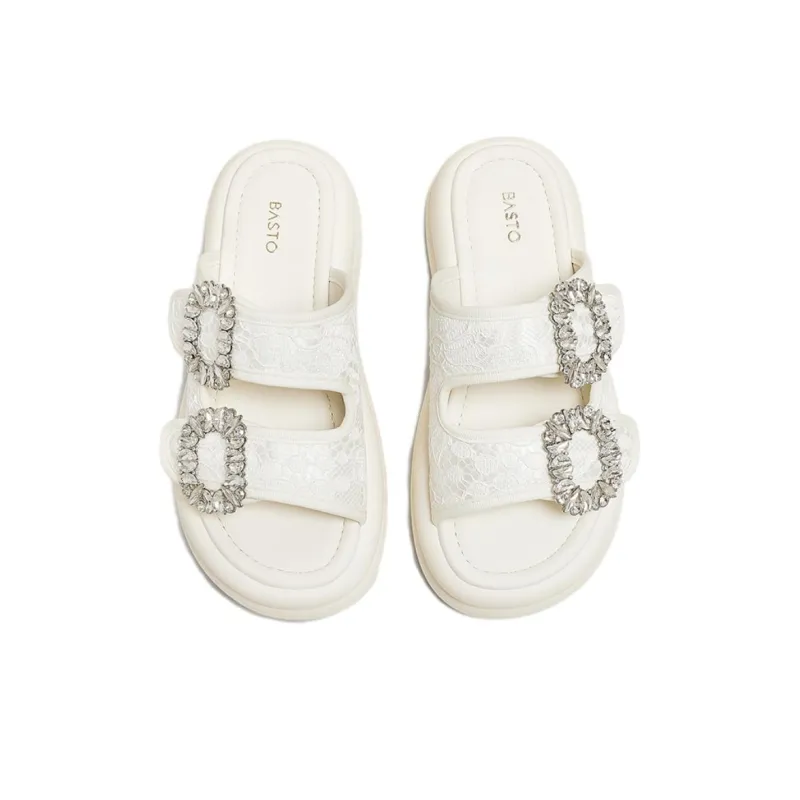 BASTO Quiet Slide Slippers Women's-6