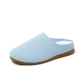 SUPEREDGE Rubber Sole Odor Resistant Abrasion Resistant Slip Resistant Closed Toe Slippers Women's