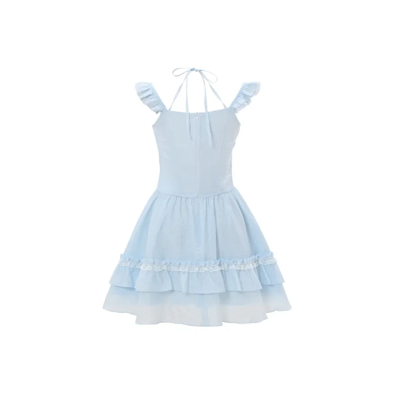 SNBL Slip Dresses Women's Blue-1
