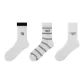 Puppy White+Letter Stripes+Letter White[3 Pack]