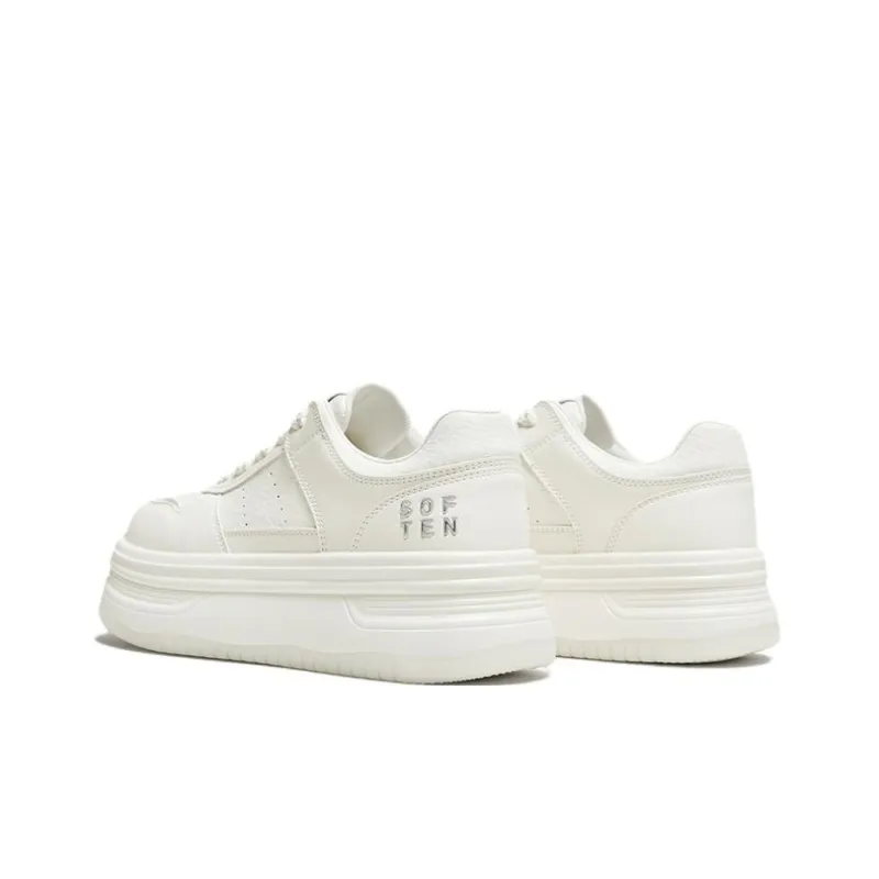 BASTO Low Top Skateboard Shoes Women's Beige-3