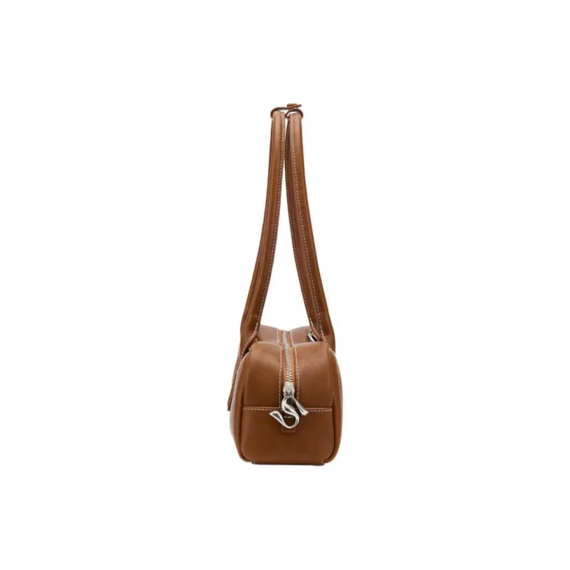 MCMIKO Cow Leather Patchwork With Artificial Leather Shoulder Bag Women's Multicolor-3