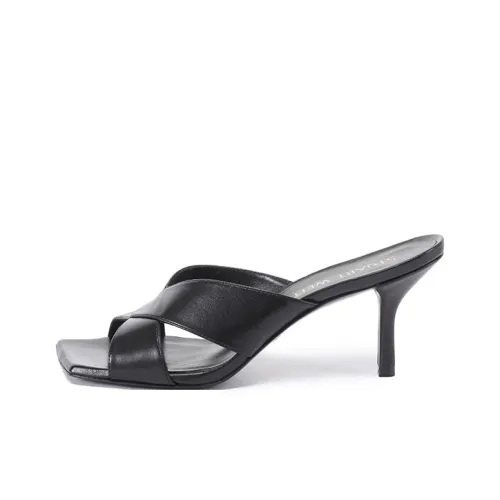Stuart Weitzman/SW Slide Slippers 7.5cm Women's Black