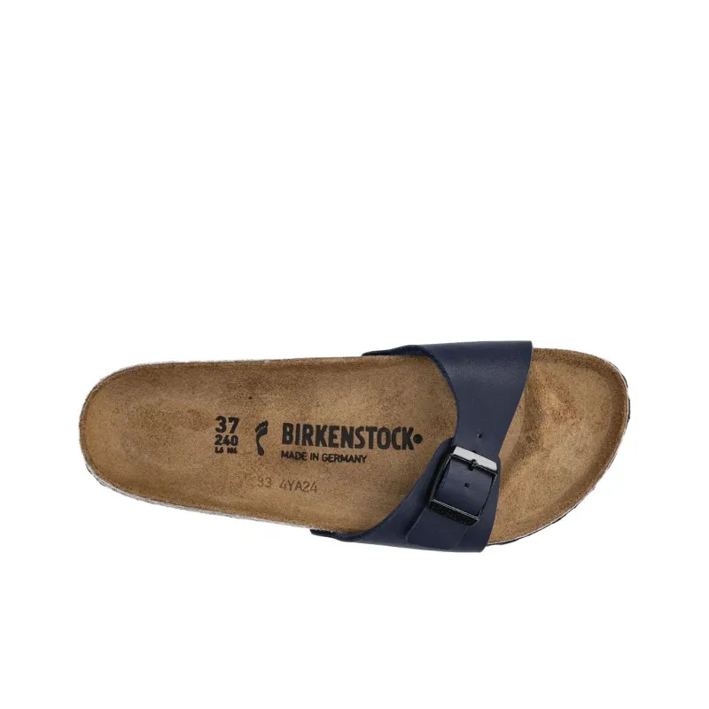 Birkenstock Madrid Slide Slippers Unisex Blue Regular Loose Fit-3