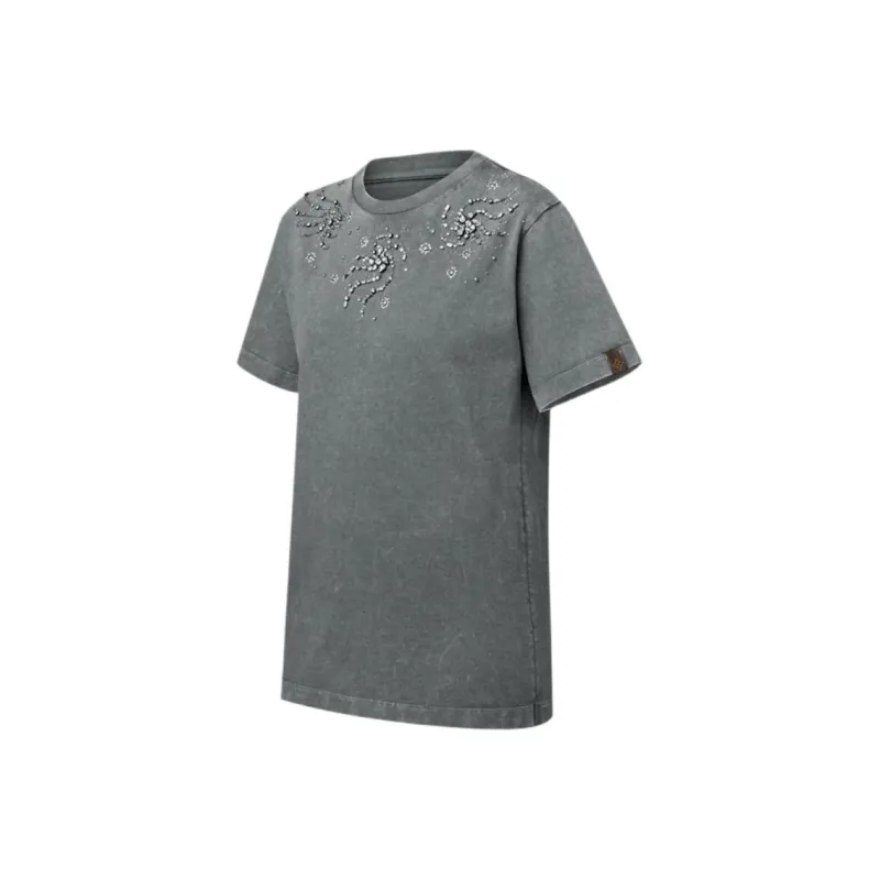 LOUIS VUITTON Rhinestone Swirl T Shirt-2