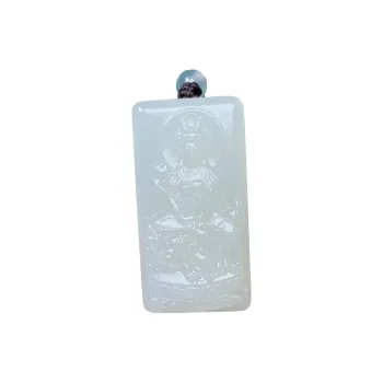 BUDOUXIAOAI Pendants White Jade/Pale Greenish White Jade Unisex