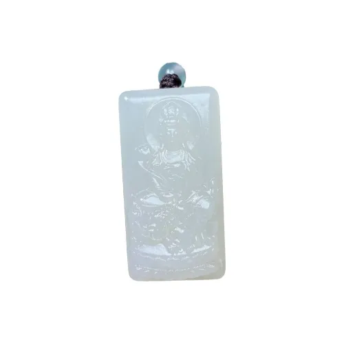 BUDOUXIAOAI Pendants White Jade/Pale Greenish White Jade Unisex