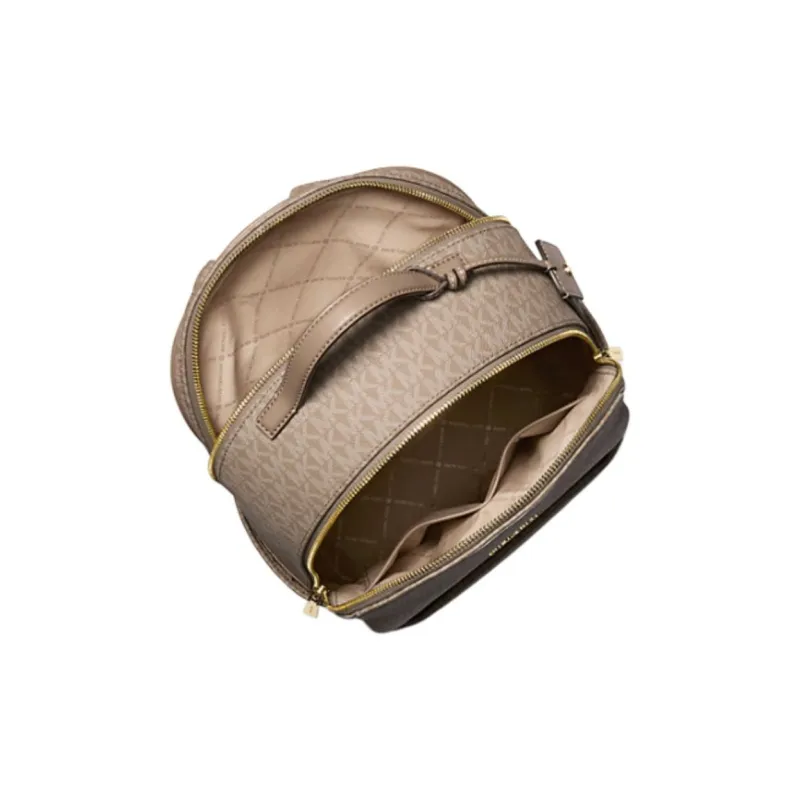 MICHAEL KORS Coated Canvas Backpack Tubas Women's Light Brown-1