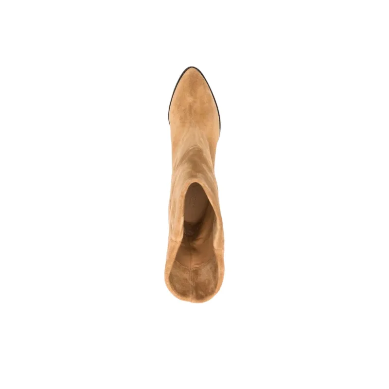 ISABEL MARANT Rou Xa Ankle Boots 7cm Women's Brown-3