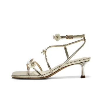 Joypeace One Strap Sandals 5CM Women's Gold
