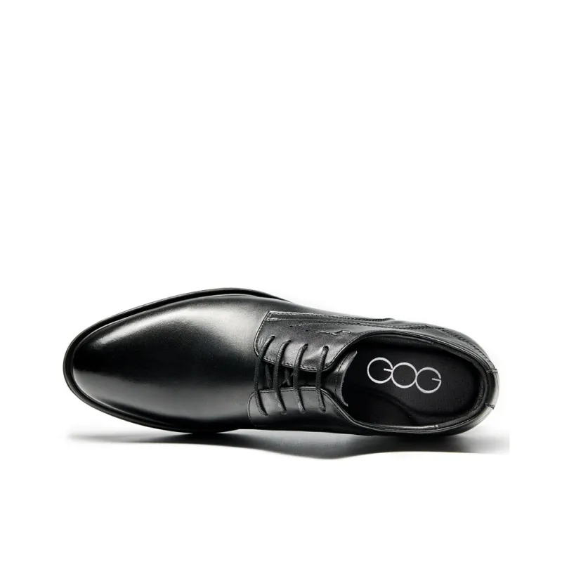 GOG Business Formal Leather Shoes Men's Black-2