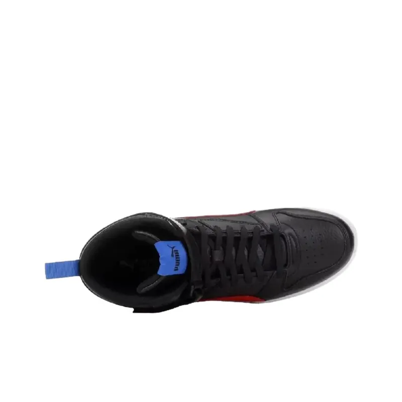 PUMA RBD Game Anti Slip Wear Resistant High Top Tennis Shoes Men's Black Red-2
