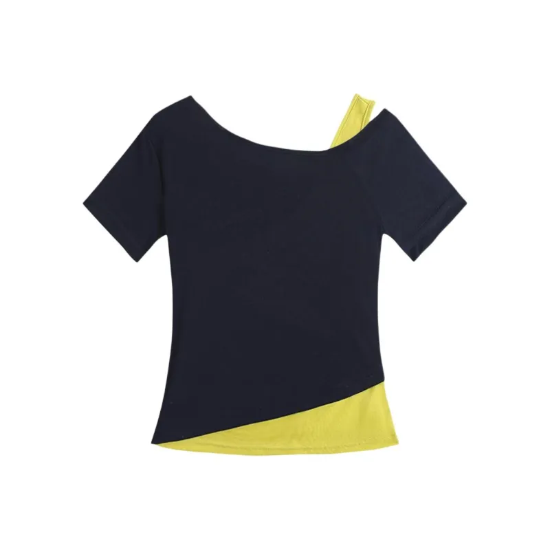 ABBY GODDESS T Shirts Women's Navy Blue-1