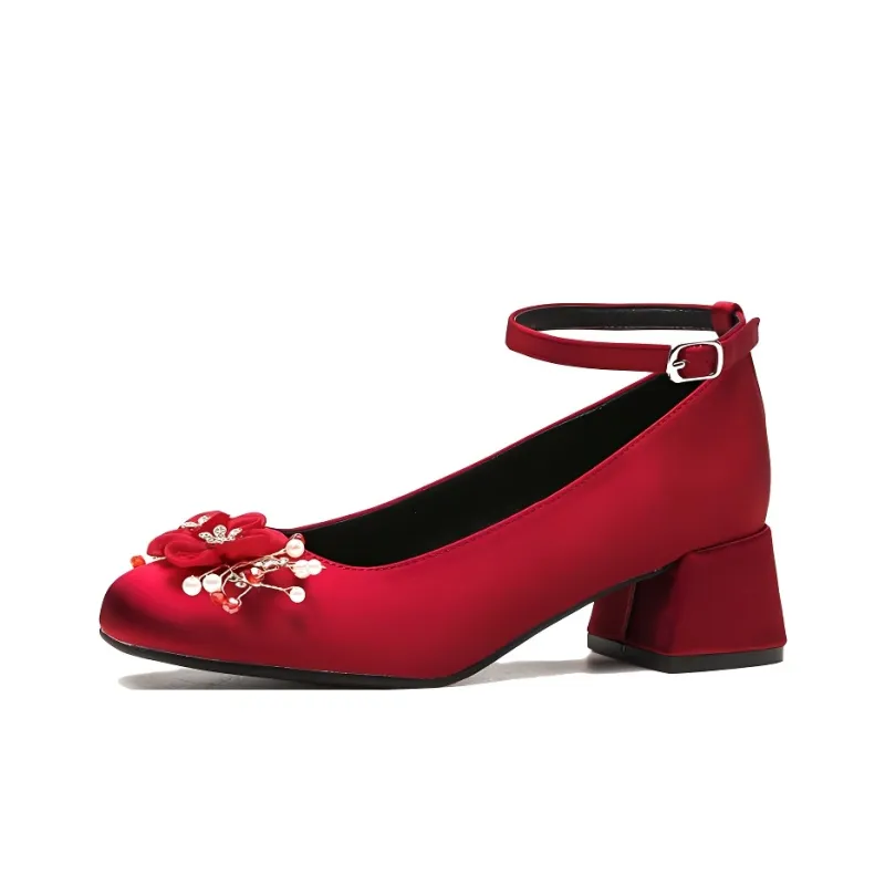 GOSO Chunky Heel High Heels Women's-0
