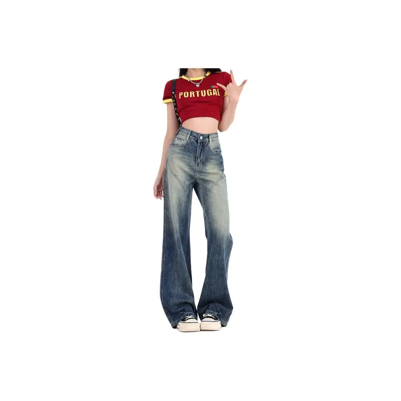 Ordifen Jeans Women's Vintage Blue-0