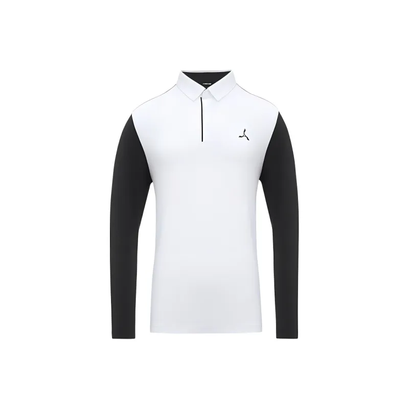 LI NING 1990 Golf Series Polo Shirt Men's Standard White-0