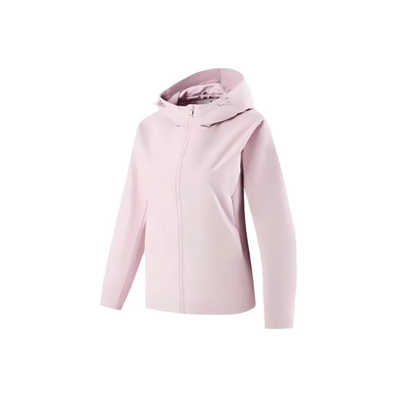 PEAK Trench Coat Women's Gray Pink Red-0