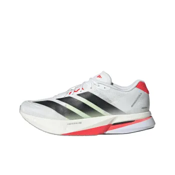 Adidas Adizero Boston 13 Cushioning, Wear Resistant Low Top Running Shoes Men's White