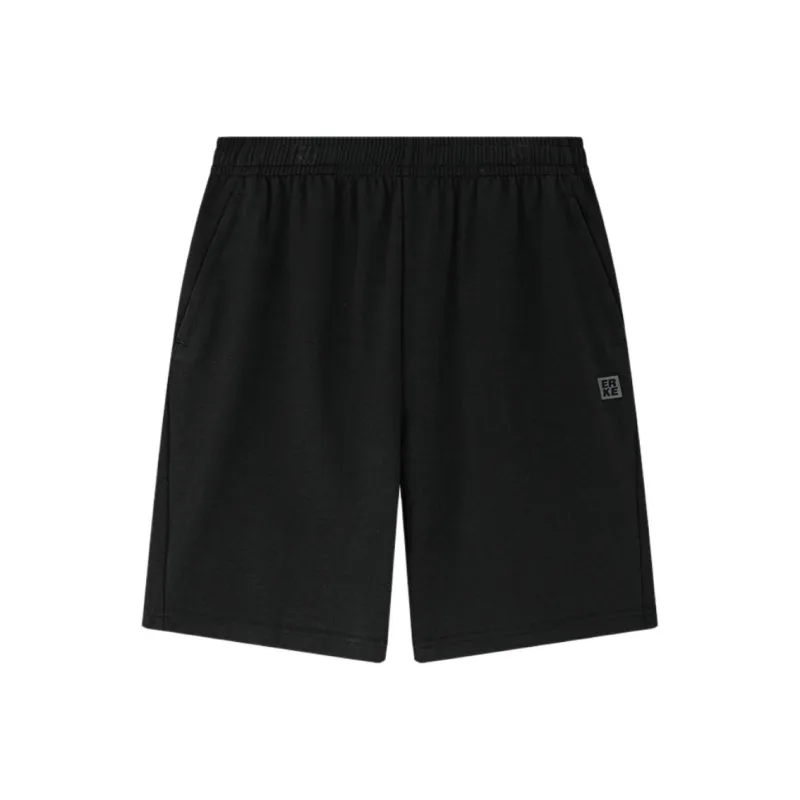 Erke Life Collection Casual Shorts Men's Jet Black-0