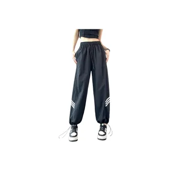 HTHK Casual Pants Women's Black/Ecru/Red